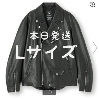 アンダーカバー(UNDERCOVER)の【本日発送】GU x アンダーカバー フェイクレザージャケット L ライダース(ライダースジャケット)