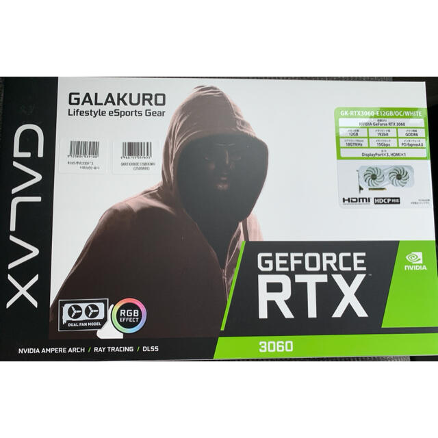 新品未開封 G GK-RTX3060-E12GB/OC/WHITEの通販 &# ラクマ 【特価