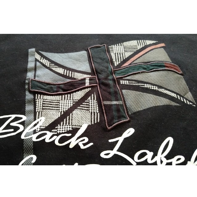 BLACK LABEL CRESTBRIDGE(ブラックレーベルクレストブリッジ)のBLACKLABEL クレストブリッジ　Tシャツ黒　美品 メンズのトップス(Tシャツ/カットソー(半袖/袖なし))の商品写真