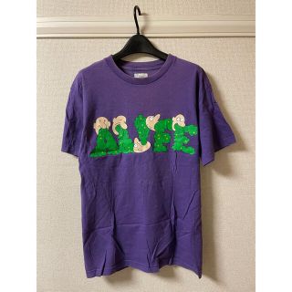 エーライフ(ALIFE)のエーライフ alife Tシャツ カットソー 半袖 プリント 紫 パープル M(Tシャツ/カットソー(半袖/袖なし))