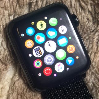 アップル(Apple)のapple watch series2ステンモデルジャンク本体仕事用に！(スマートフォン本体)