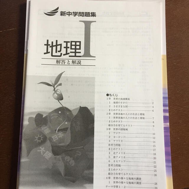 新中学問題集地理1 エンタメ/ホビーの本(語学/参考書)の商品写真