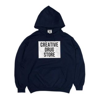 creative drug store パーカー　Lサイズ　ネイビー(パーカー)