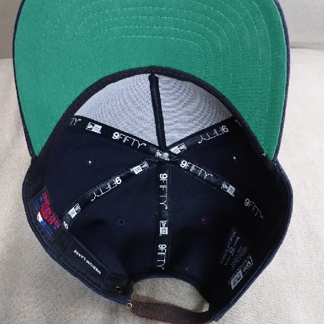 NEW ERA(ニューエラー)のやすす丸さん専用 NEWERA 9FIFTY ヤンキース ネイビー×グリーン  メンズの帽子(キャップ)の商品写真