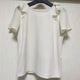 マジェスティックレゴン(MAJESTIC LEGON)のマジェスティックレゴン　シフォンフリルカットソー(カットソー(半袖/袖なし))