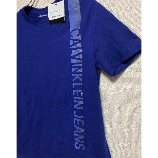 Calvin Klein(カルバンクライン)の新品 M ★ CK カルバンクライン ジーンズ Tシャツ US-S ネイビー メンズのトップス(Tシャツ/カットソー(半袖/袖なし))の商品写真