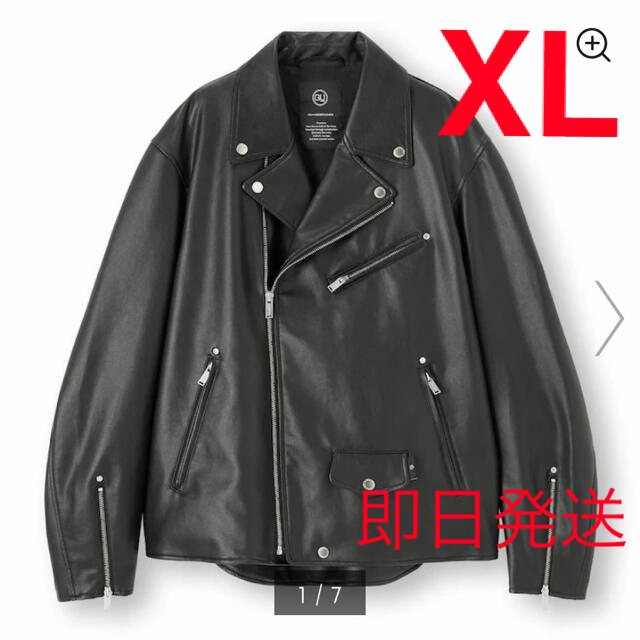 GU × UNDER COVER フェイクレザージャッケット ライダース XL