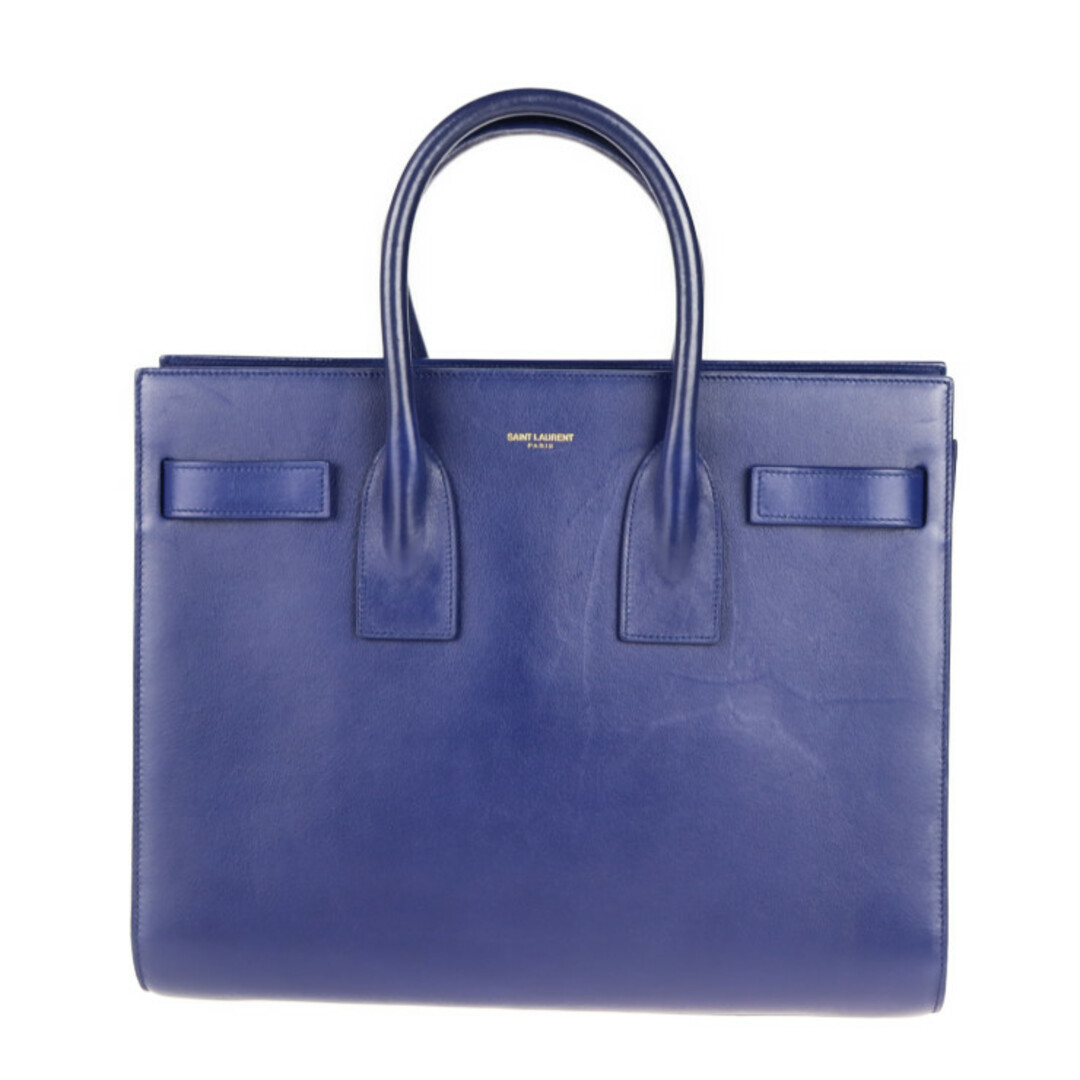 【通販激安】 SAINT - Laurent Saint LAURENT 【本物保証】 ショルダー 2WAY ブルー レザー 355153 ハンドバッグ サックドジュール サンローラン ハンドバッグ