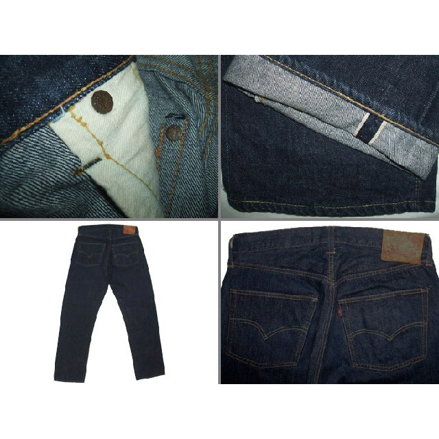 Levi's(リーバイス)の501XX　革両面　濃紺毛羽立ち　オリジナル メンズのパンツ(デニム/ジーンズ)の商品写真