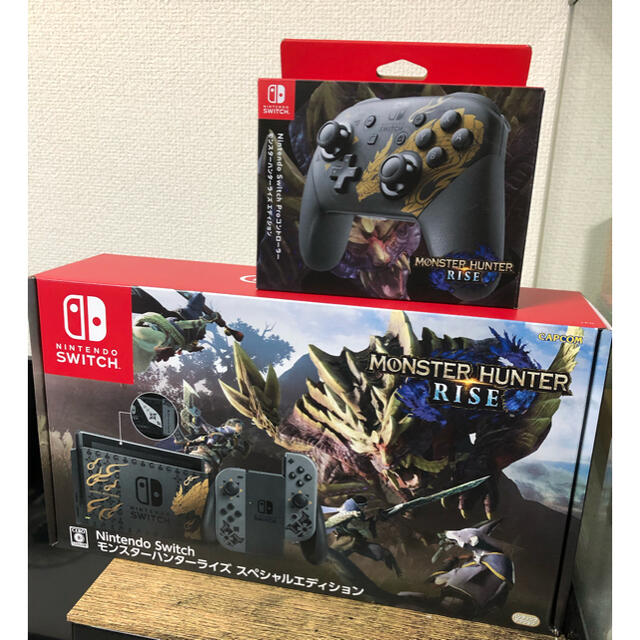 Switch  モンスターハンター　ライズ　プロコン　セット