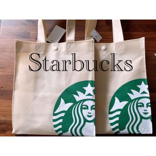 スターバックスコーヒー(Starbucks Coffee)のniko様専用⭐️スターバックス不織布バック⭐️　2枚セット(エコバッグ)