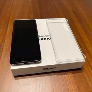 ラクテン(Rakuten)の美品　楽天ハンド　黒　楽天hand(スマートフォン本体)