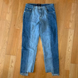 バレンシアガ(Balenciaga)のnensofficial  half&half denim 再構築デニムパンツ(デニム/ジーンズ)