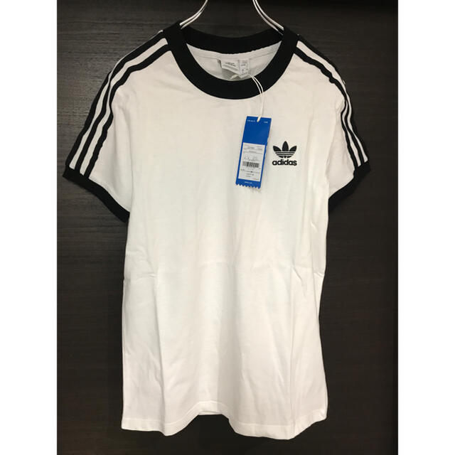 adidas(アディダス)のadidas originals レディース　Tシャツ　白　OT 新品 レディースのトップス(Tシャツ(半袖/袖なし))の商品写真