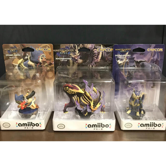 その他【新品未開封】amiibo3点セット モンスターハンターライズ