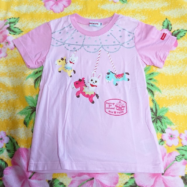 mikihouse(ミキハウス)の⑨ミキハウス♥カルーセルᎢシャツ♥110cm キッズ/ベビー/マタニティのキッズ服女の子用(90cm~)(Tシャツ/カットソー)の商品写真