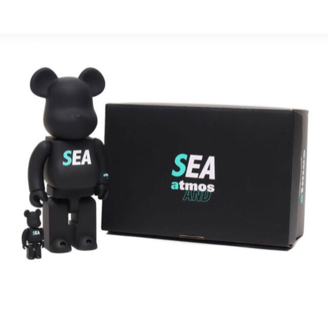 MEDICOM TOY(メディコムトイ)のBE@RBRICK atmos WIND AND SEA 100％　& 400％ エンタメ/ホビーのフィギュア(その他)の商品写真