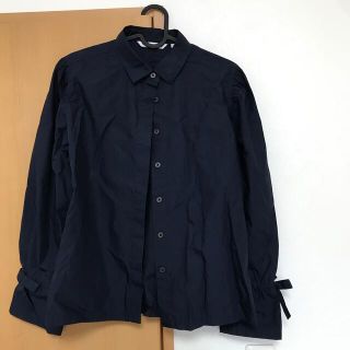 ユニクロ(UNIQLO)のユニクロ UNIQLO 未使用 L 紺 (シャツ/ブラウス(長袖/七分))