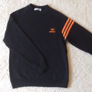 adidas トレーナー　スウェット　オレンジ　vintage