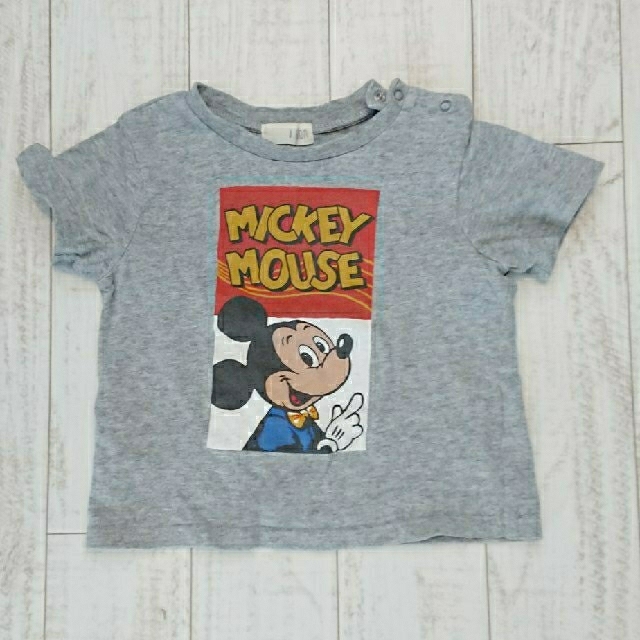 Disney(ディズニー)のb.ROOM Tシャツ🖤 ミッキーマウスsize９０ キッズ/ベビー/マタニティのキッズ服男の子用(90cm~)(Tシャツ/カットソー)の商品写真