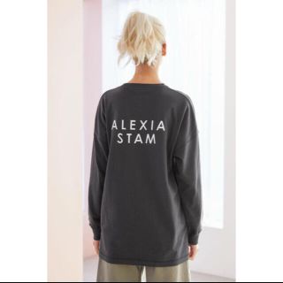 アリシアスタン(ALEXIA STAM)のAREXIA STAM チャコールグレーロンT 新品(トレーナー/スウェット)