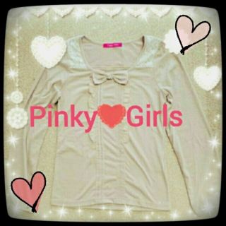 ピンキーガールズ(PinkyGirls)のPinky Girls♡ﾄｯﾌﾟｽ(カットソー(長袖/七分))