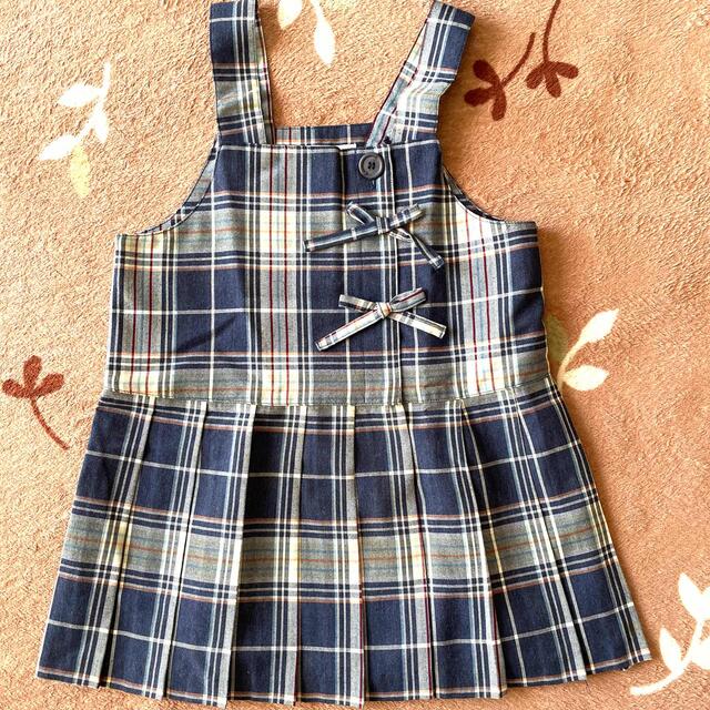 BeBe(ベベ)のべべ　チェックスカート　120 キッズ/ベビー/マタニティのキッズ服女の子用(90cm~)(スカート)の商品写真