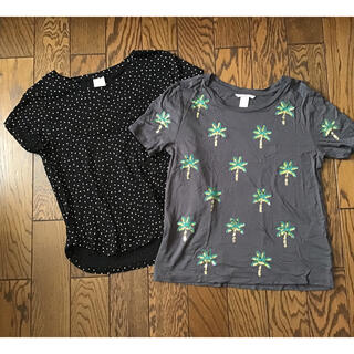 エイチアンドエム(H&M)のH&M Tシャツ2枚セット　薄手　リゾート(Tシャツ(半袖/袖なし))