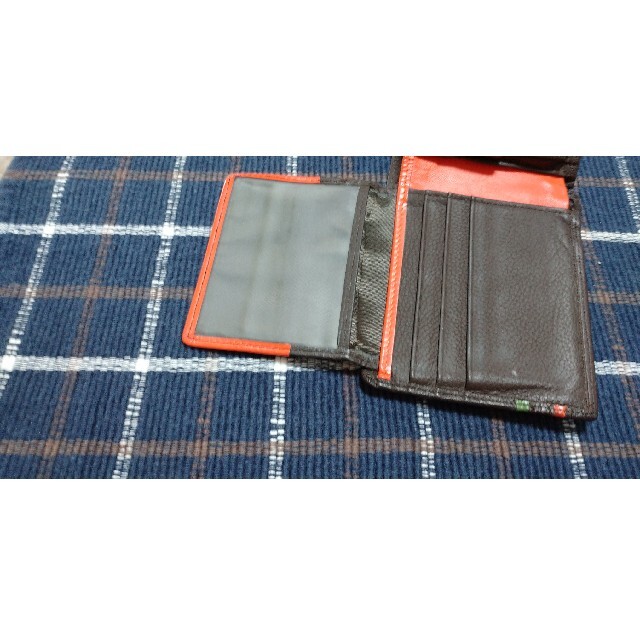 本皮メンズ2つ折り財布(MIRAKLE) メンズのファッション小物(折り財布)の商品写真
