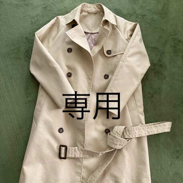 GU(ジーユー)のchihiro_7様専用GUトレンチコート　M  ライナー付き　 レディースのジャケット/アウター(トレンチコート)の商品写真