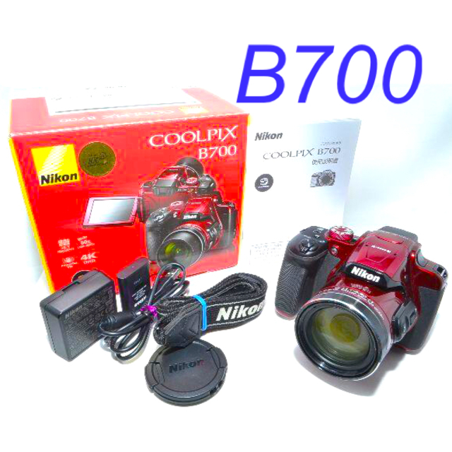 100%新品得価】Nikon - NIKON COOLPIX B700 レッドの通販 by スイーツ ...