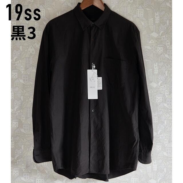早い者勝ち】19ss comoli コモリシャツ サイズ3 ブラック 黒 gaunts.com.au
