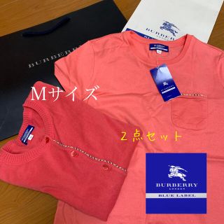 バーバリーブルーレーベル(BURBERRY BLUE LABEL)のブルーレーベル　カーディガン/Tシャツ　２点セット(Tシャツ(半袖/袖なし))