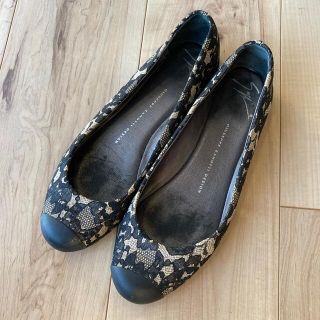 ジュゼッペザノッティ(GIUZEPPE ZANOTTI)のジュゼッペザノッティパンプス レース 刺繍 ブラック×ベージュ(ハイヒール/パンプス)