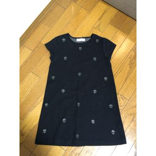 ザラ(ZARA)のZARA  ワンピース　140  黒　チュニック(ワンピース)