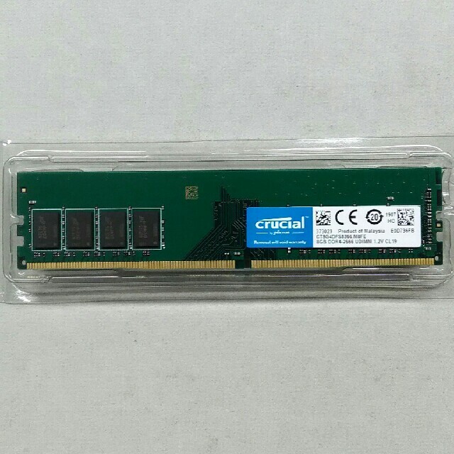 PCメモリ Crucial DDR4-2666 8GB
