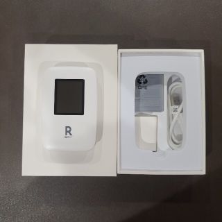 ラクテン(Rakuten)の新品同様 美品 楽天Pocket WiFi ホワイト(PC周辺機器)