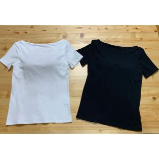 イオン(AEON)のオーガニックコットン　ブラトップTシャツ2枚(Tシャツ(半袖/袖なし))