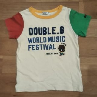 ダブルビー(DOUBLE.B)の⭐DOUBLE.B　マルチカラーレゲエB君半袖シャツ　130cm(Tシャツ/カットソー)