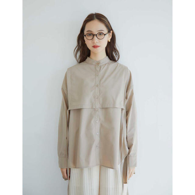 randeboo pleats cape shirt