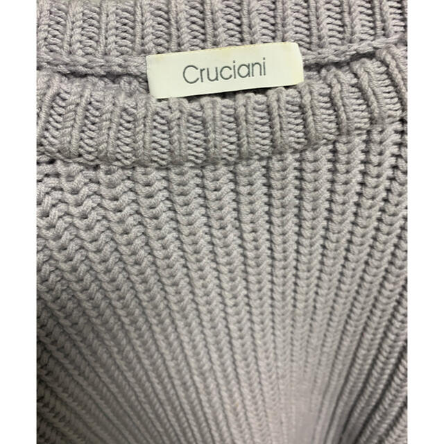 Cruciani(クルチアーニ)のクルチアーニ ニット 厚手のクルーネックセーター ラムウール100% L 48 メンズのトップス(ニット/セーター)の商品写真