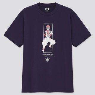 ユニクロ(UNIQLO)のセール　ユニクロTシャツ　猗窩座　ネイビー XS(Tシャツ)