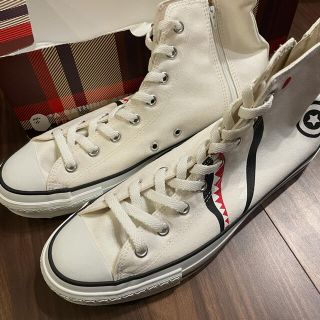 アベイシングエイプ(A BATHING APE)のBAPE APE STA HI 白シャークハイカットスニーカー29cm(スニーカー)