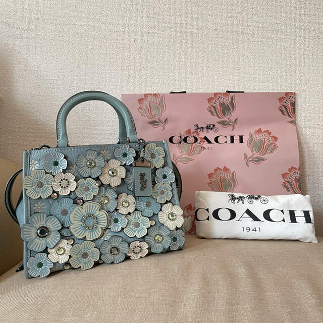 COACH - ゆう様専用⭐︎限定coachのクリスタルティーローズ2wayローグ ...