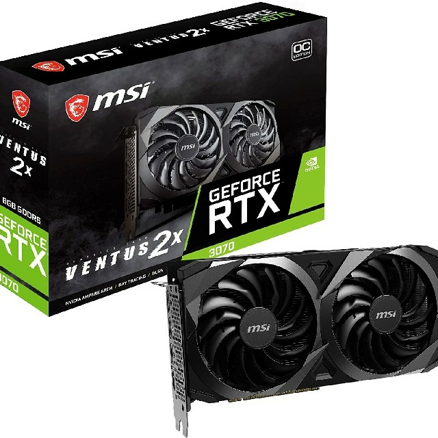 新品送料込 MSI GeForce RTX 3070 VENTUS 2X OC