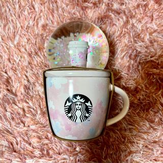 スターバックスコーヒー(Starbucks Coffee)のスタバ　SAKURA2020 スノーグローブ&マグ89ml (グラス/カップ)