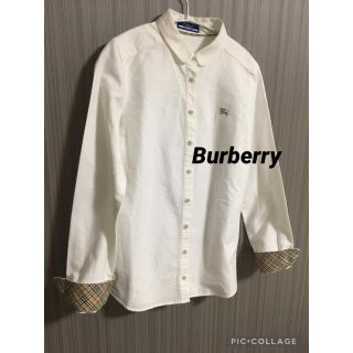 バーバリーブルーレーベル(BURBERRY BLUE LABEL)の【綺麗目】Burberry（バーバリー）ブルーレーベル　白シャツ　ブラウス(シャツ/ブラウス(長袖/七分))