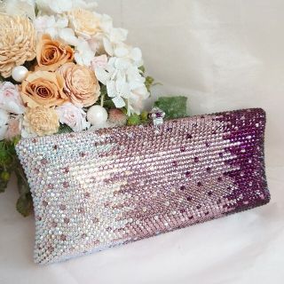 スワロフスキー Swarovski クリスタル ビーズ ハンドバッグ