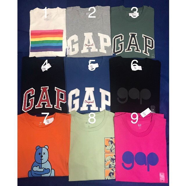 GAP(ギャップ)の【新品未使用タグ付き正規品 10枚セット】GAP　Tシャツ メンズのトップス(Tシャツ/カットソー(半袖/袖なし))の商品写真