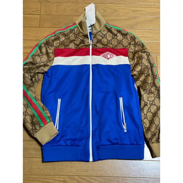 Gucci(グッチ)の期間限定●GUCCIグッチテクニカルジャージジャケットトリコロール配色S新品 レディースのジャケット/アウター(ブルゾン)の商品写真